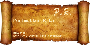 Perlmutter Rita névjegykártya